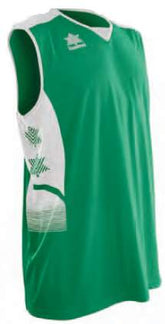 Luanvi Atlas Basketball Top - Green/Black LU-07183-0050